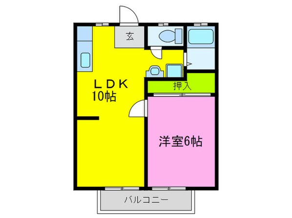 パナハイツ今熊Ⅲの物件間取画像